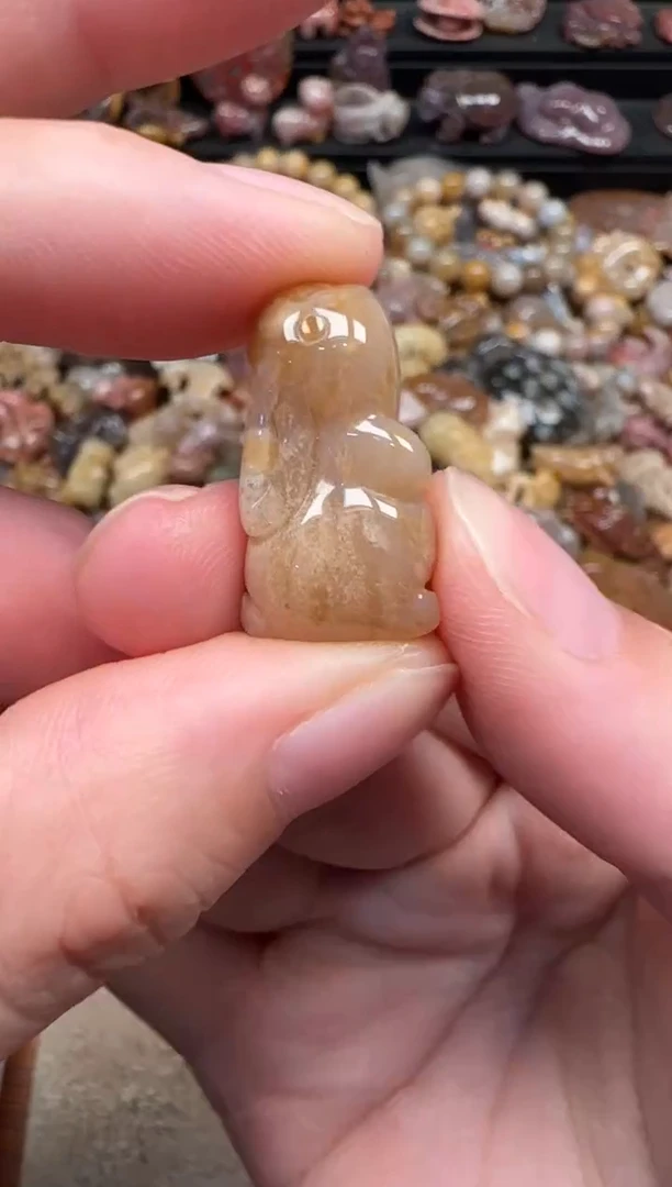 颈饰未镶嵌硅化珊瑚（珊瑚玉）486