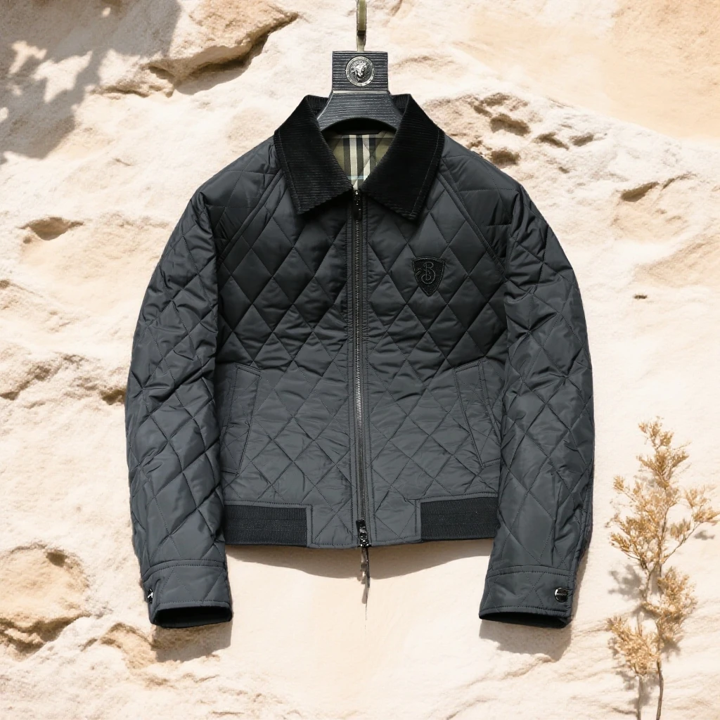 诺顿雷斯时尚休闲潮流男士棉衣秋冬季新款修身保暖外套棉服夹克男