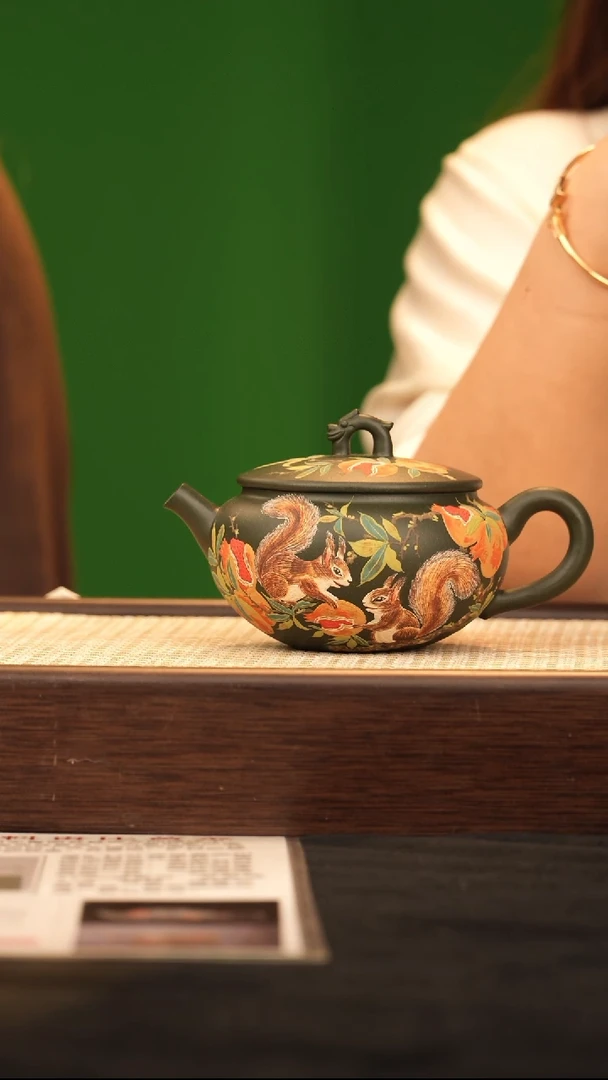 茶壶紫砂QMJ妙聚 绿泥260cc