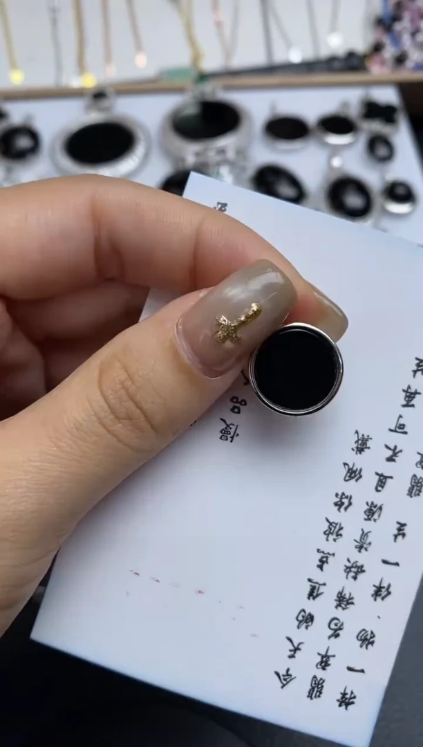 银S925镶嵌定制翡翠翡翠饰品~