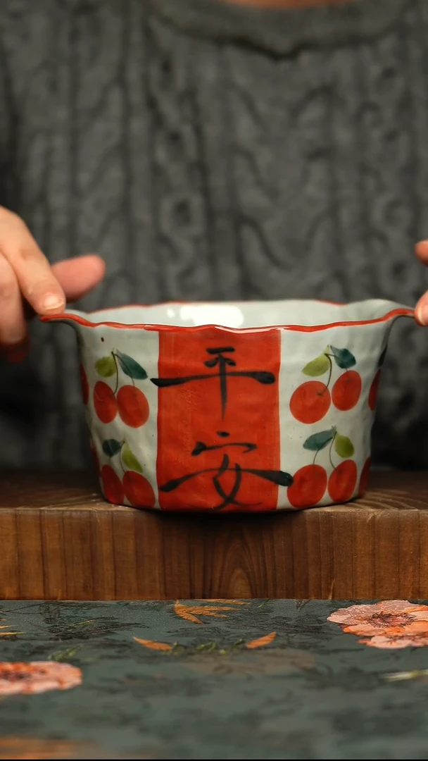 杯釉下彩手工手绘同款陶器