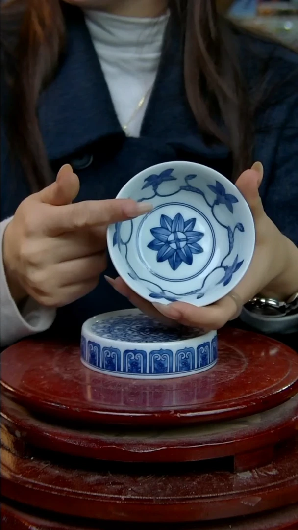 摆件陶秋葵普洱杯加杯垫