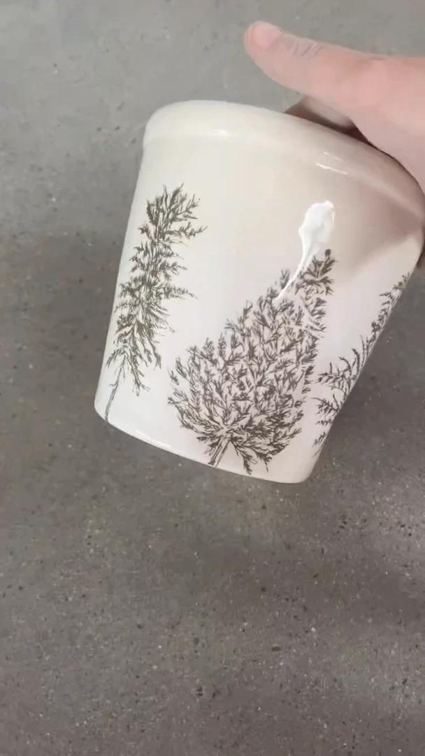 【闪购商品】陶瓷花盆14.5CM内口13CM