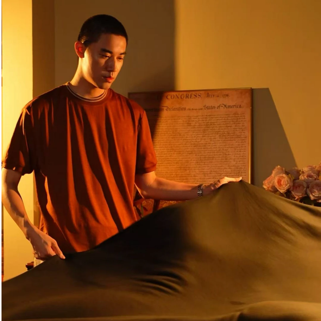 ApexZe私服【国王的礼物】14.5微米180支美丽诺极细28精纺羊毛短袖