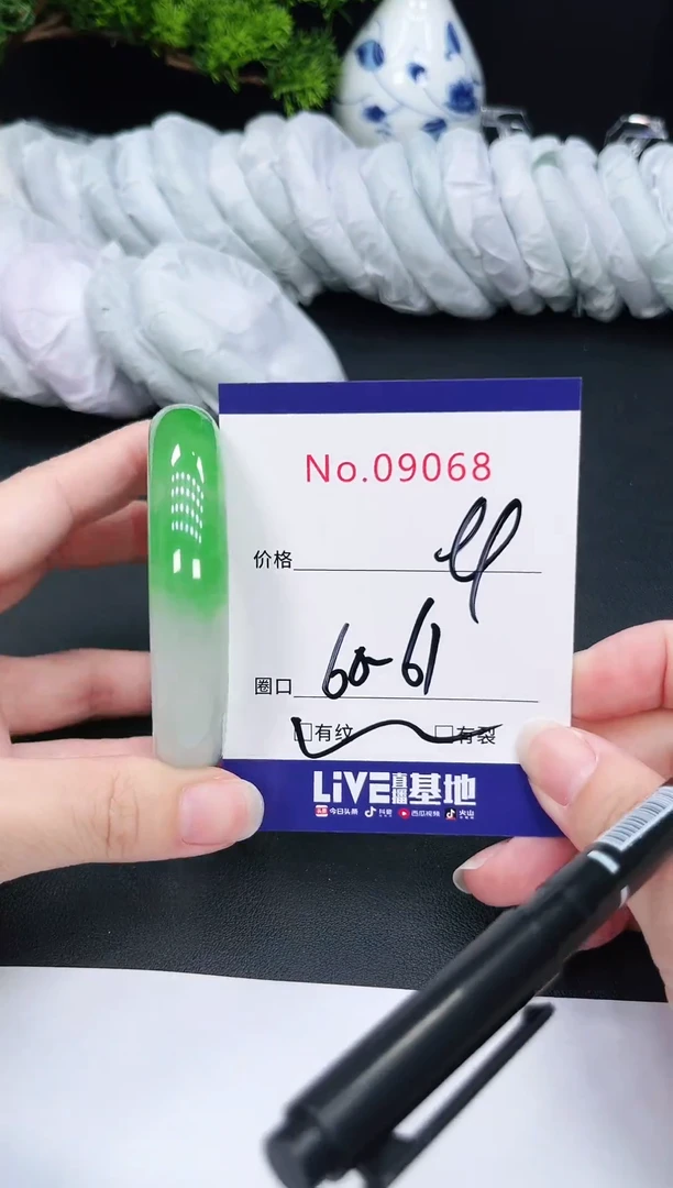 未镶嵌手镯翡翠9068