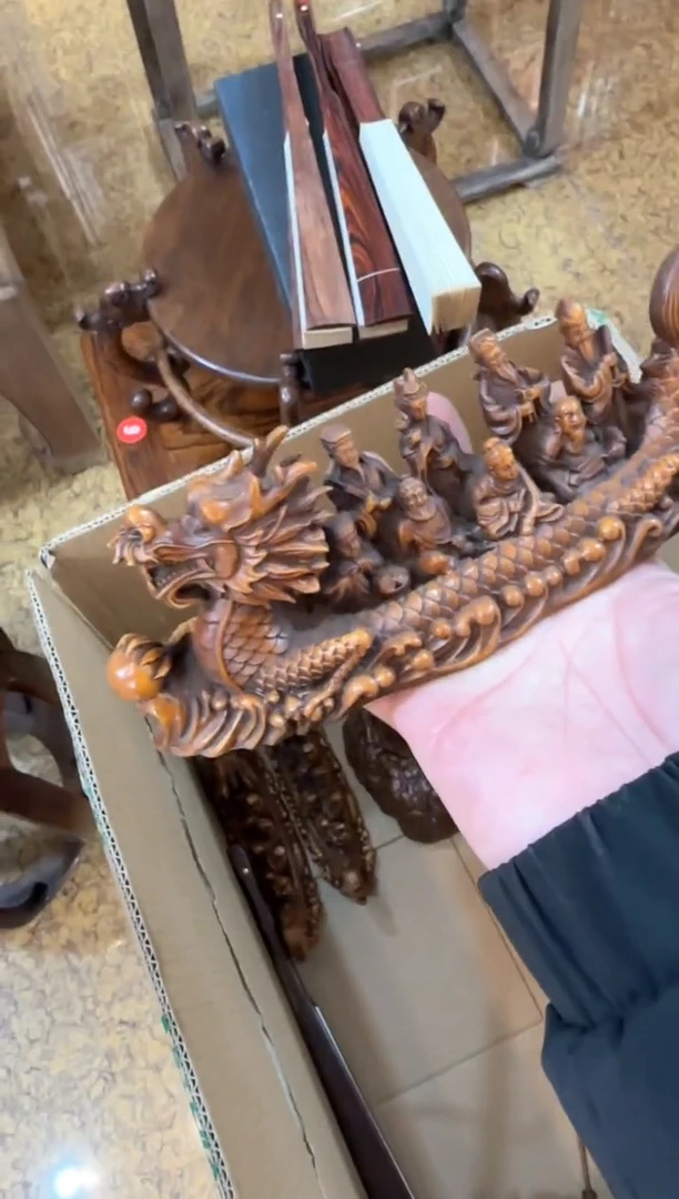 【闪购商品】木黄杨木   八仙过海   工艺品