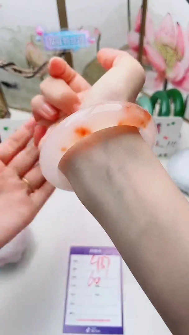 石英质玉手镯未镶嵌L127微色差60mm