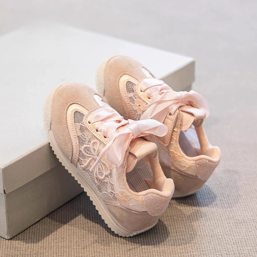 女童鞋子夏季2025新款儿童运动鞋夏款女孩网鞋透气网面女宝阿甘鞋