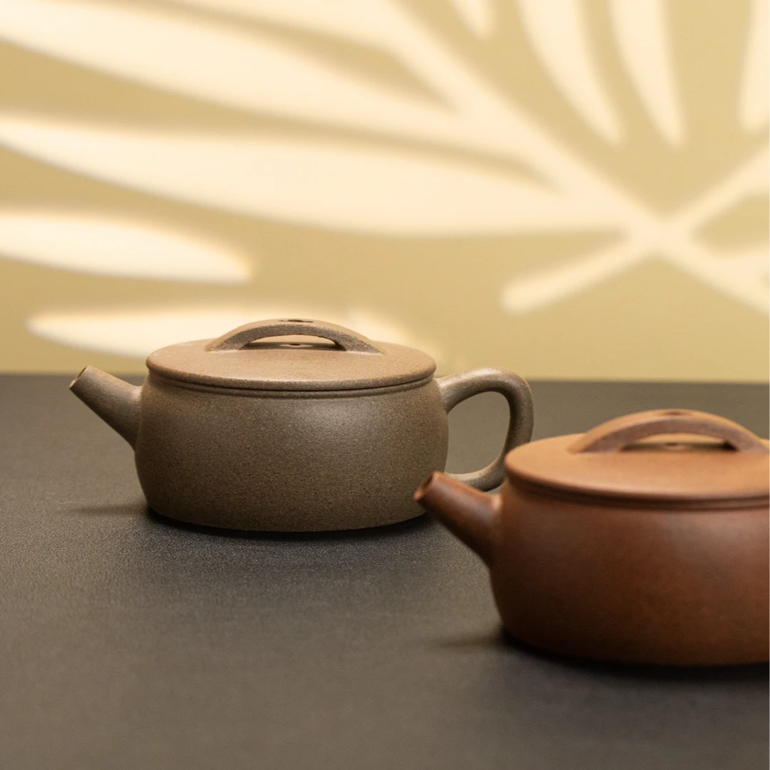 汉瓦壶 （红降坡 两种窑温发色）