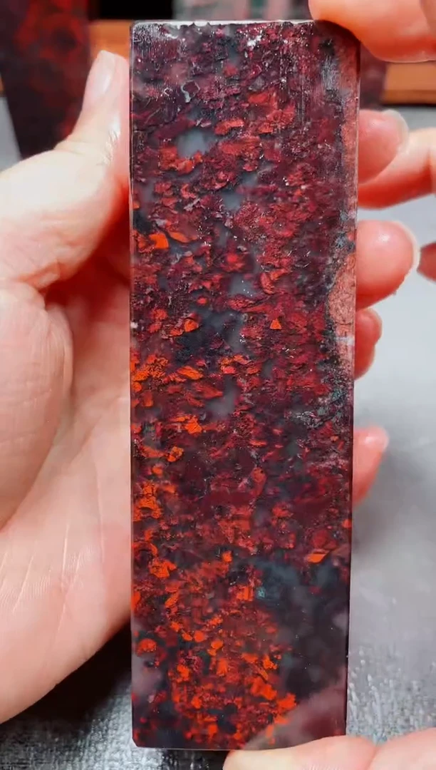 玉桂林鸡血玉素章--31