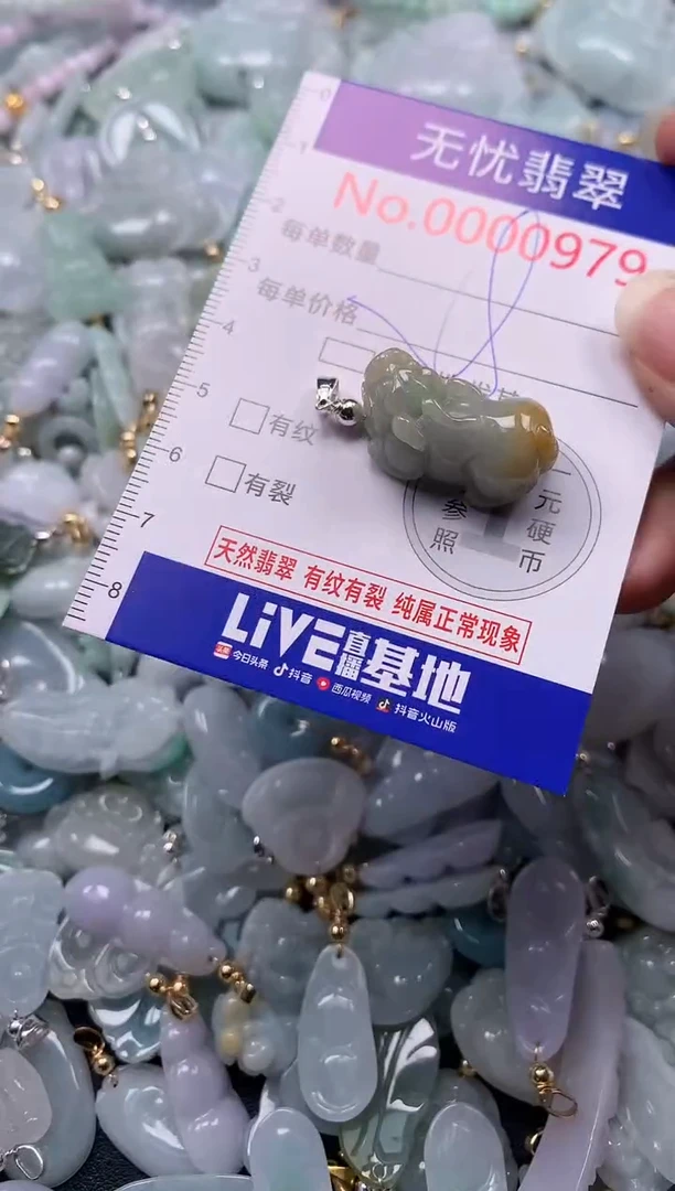 吊坠(不含链)未镶嵌翡翠979