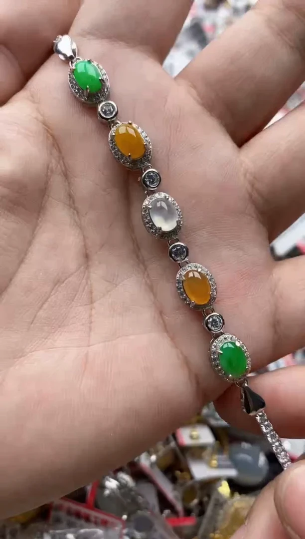 【闪购商品】翡翠戒指银S925镶嵌44444---7