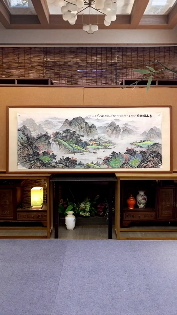 国画国画纯手绘纯实木205*85cm