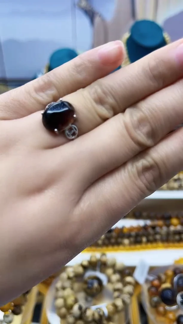 【闪购商品】琥珀戒指未镶嵌抚顺琥珀