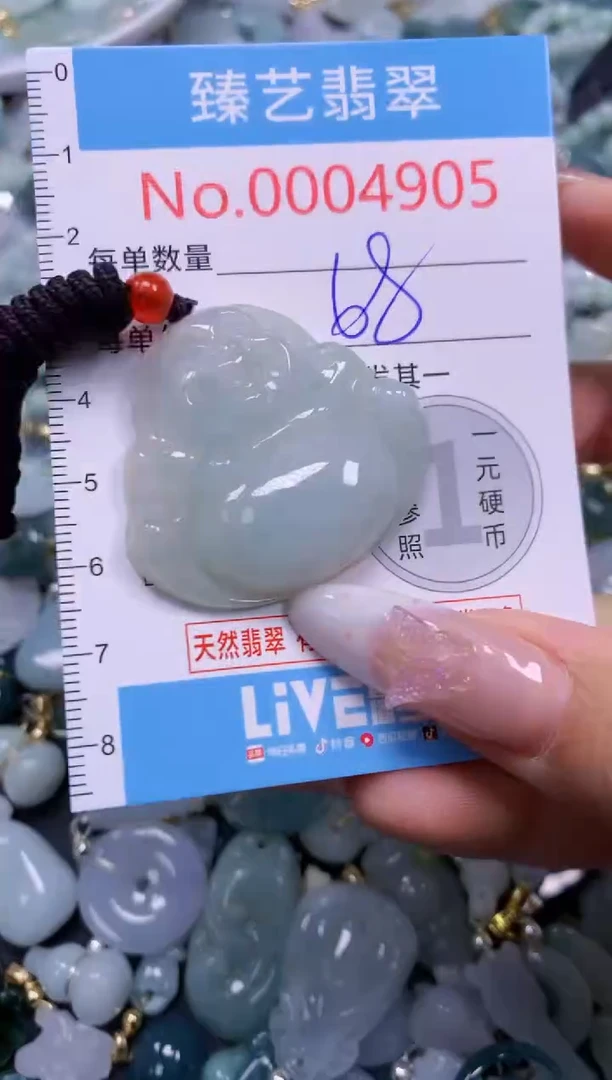 翡翠未镶嵌颈饰4905