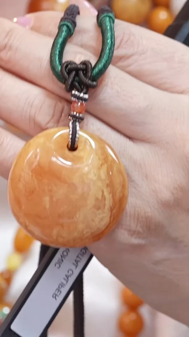 蜜蜡颈饰未镶嵌222 6870天然蜜蜡珠宝奇石云端妖孽全部保真