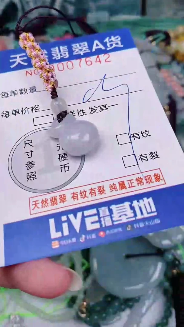 翡翠未镶嵌颈饰00007642