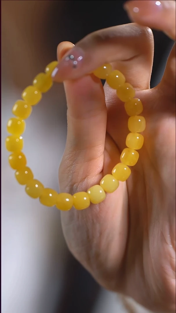 泥塑蜜蜜桶珠单圈