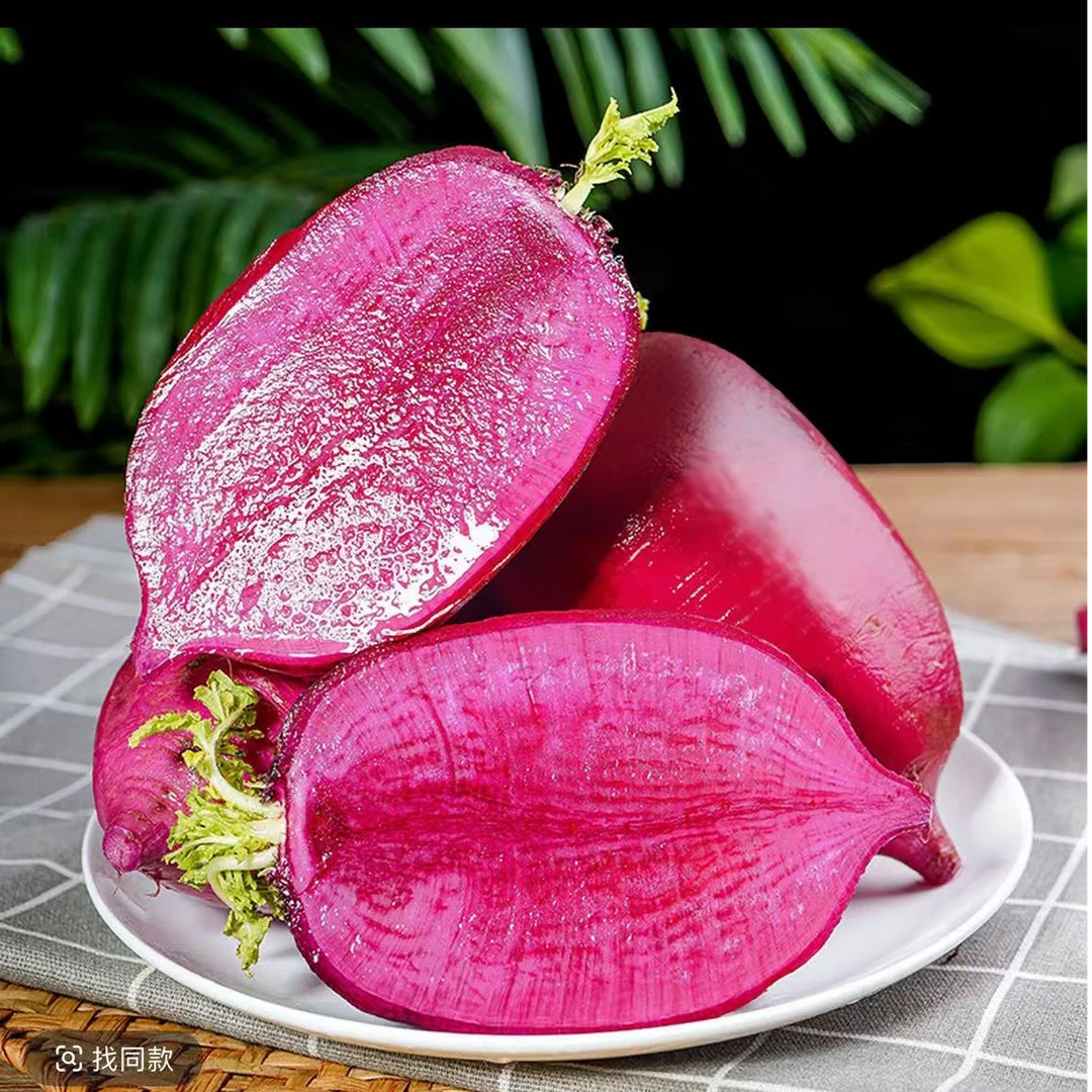 【正宗潍县凤梨水果萝卜西施4】生吃沙窝萝卜产地直采现拔现发24小时到家送礼头茬纯甜不辣花青素