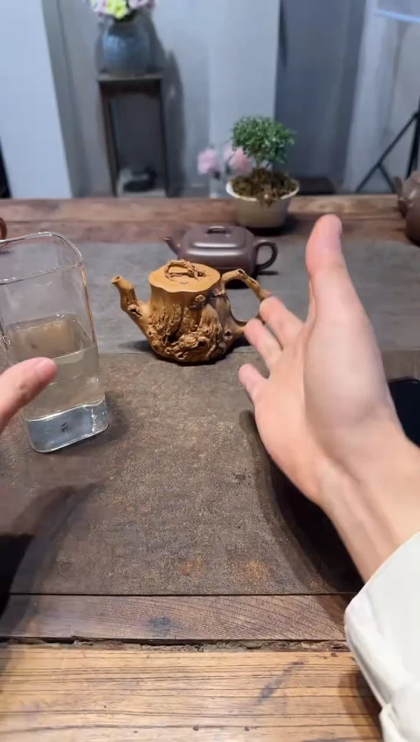 茶壶紫砂ღ****?松桩达摩