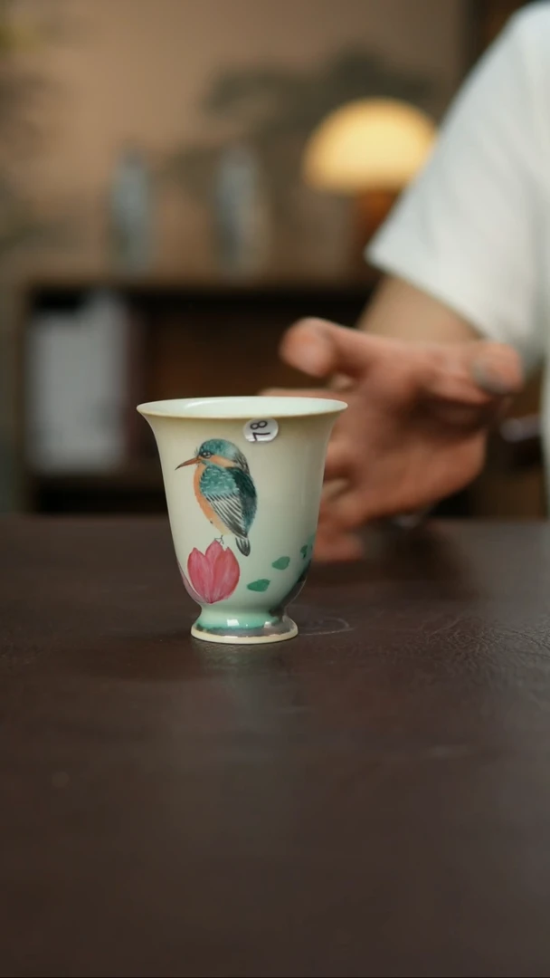 杯景德柴烧手作多人瑕疵