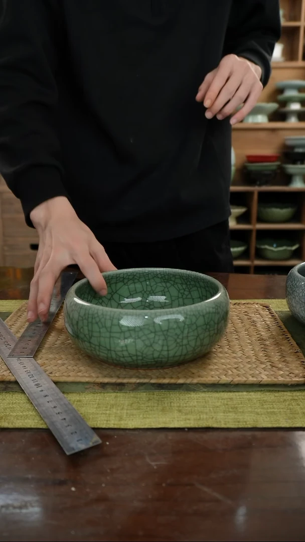 陶瓷禅定茶洗A铁线-17（直径）保不漏水外观不完美