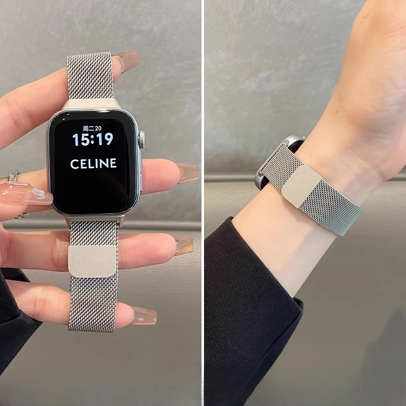 适用华为fit4手表带watchfit4pro米兰尼斯表带fit3一体式磁吸透气