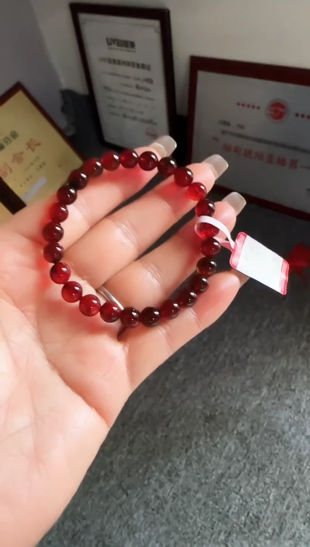 手串琥珀未镶嵌#37缅甸琥珀血珀手串7-8mm