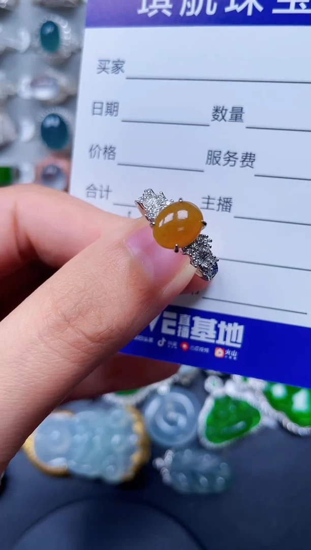 【闪购商品】翡翠戒指银S925镶嵌0515