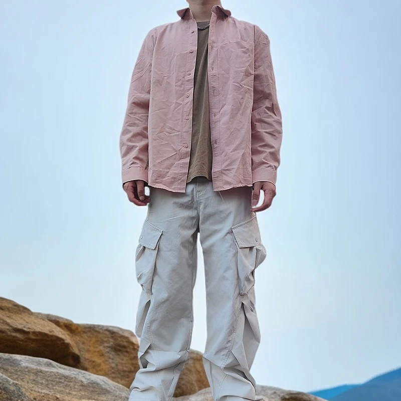 【无界国潮】秋季上新时尚潮流百搭休闲裤宽松耐磨多口袋复古长裤