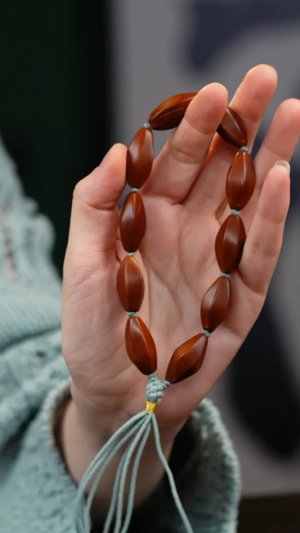 吊坠橄榄核牛*山素核手串