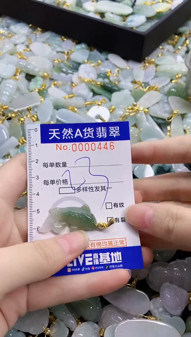 颈饰未镶嵌翡翠天然A货翡翠