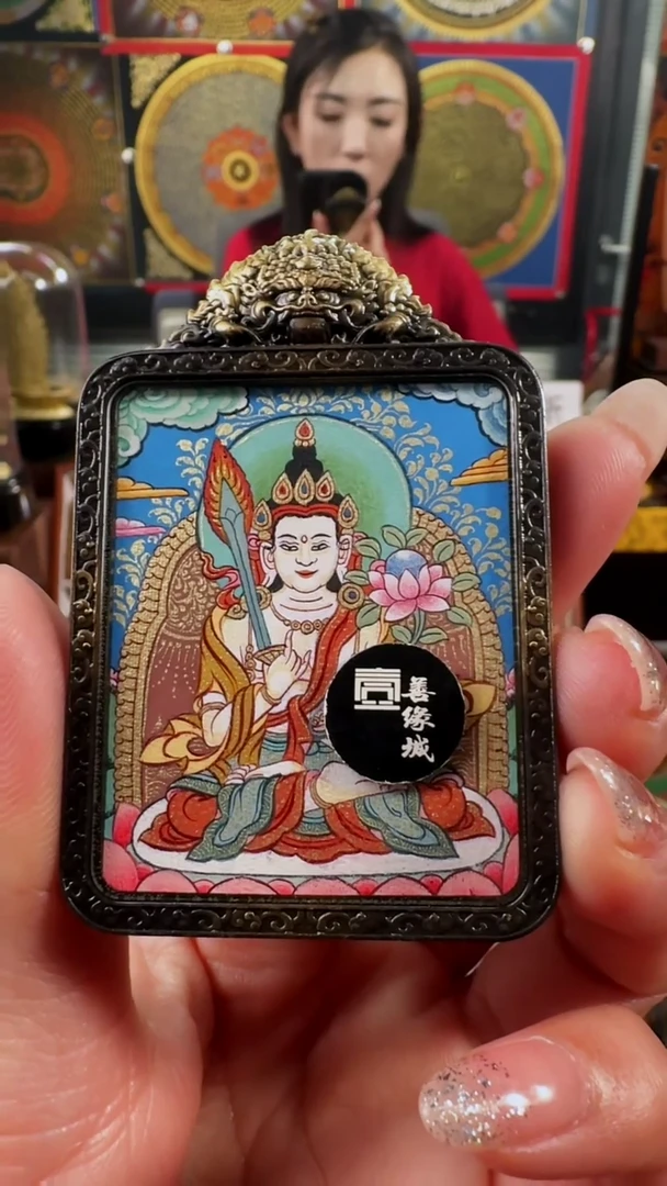 【闪购商品】吊坠壹善缘城手绘唐卡虚空藏