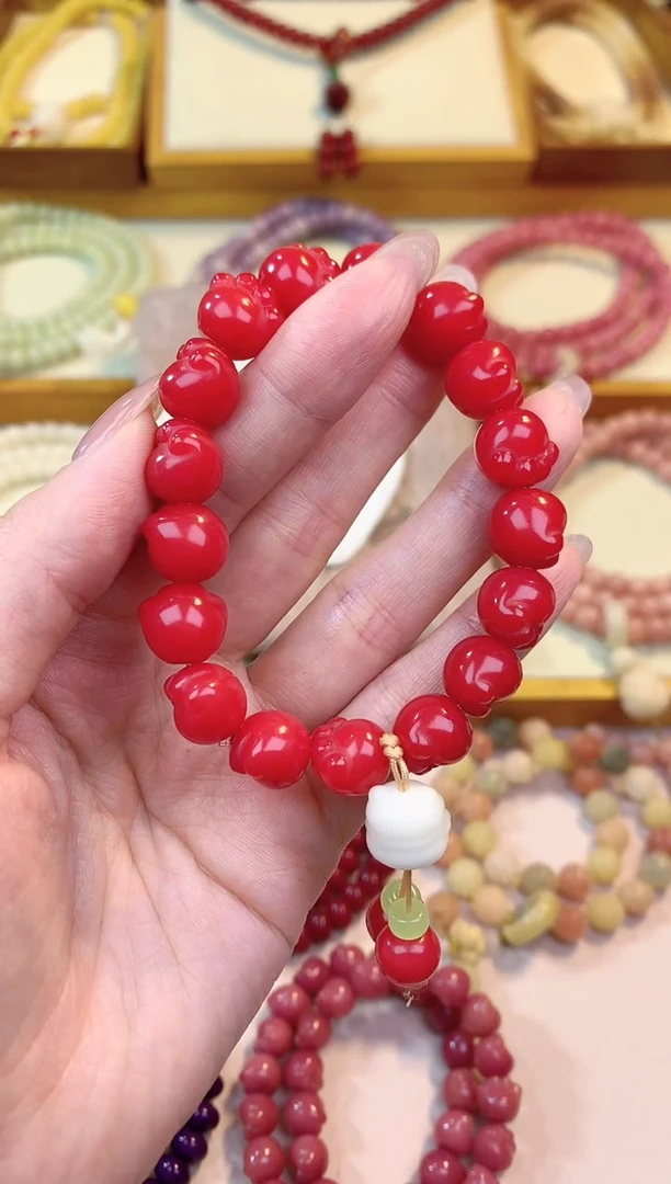 【闪购商品】白玉菩提吊坠红猫爪