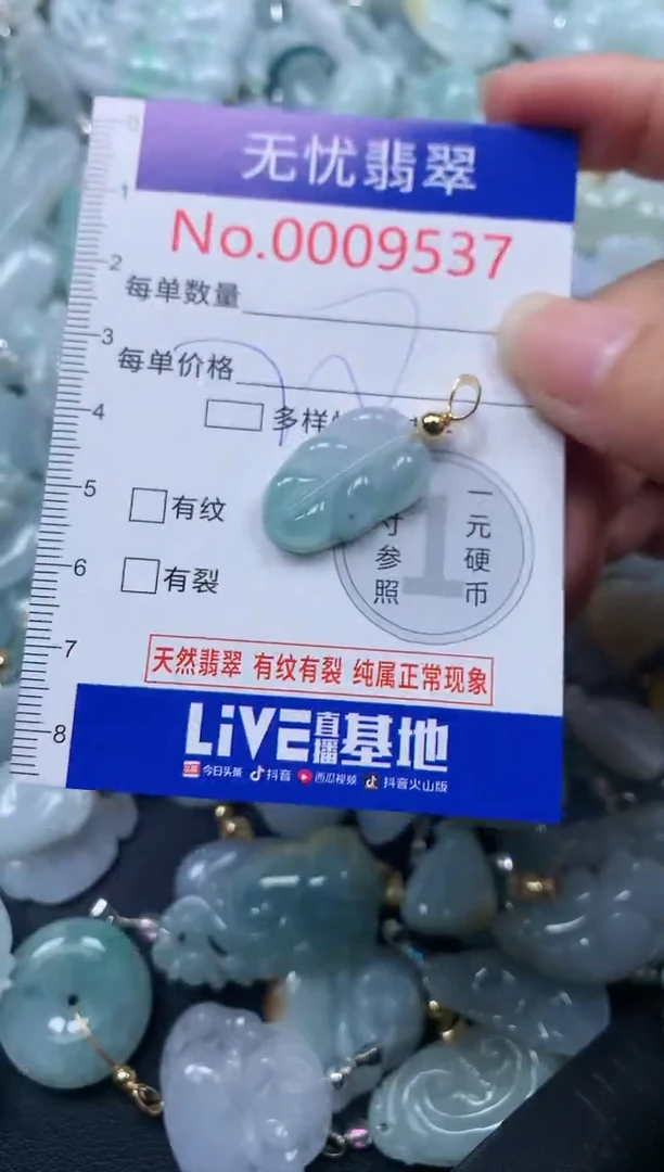颈饰未镶嵌翡翠9537