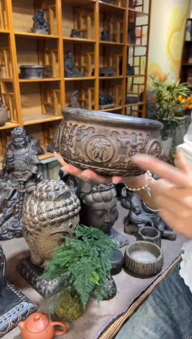 陶土【火山泥】聚宝盆