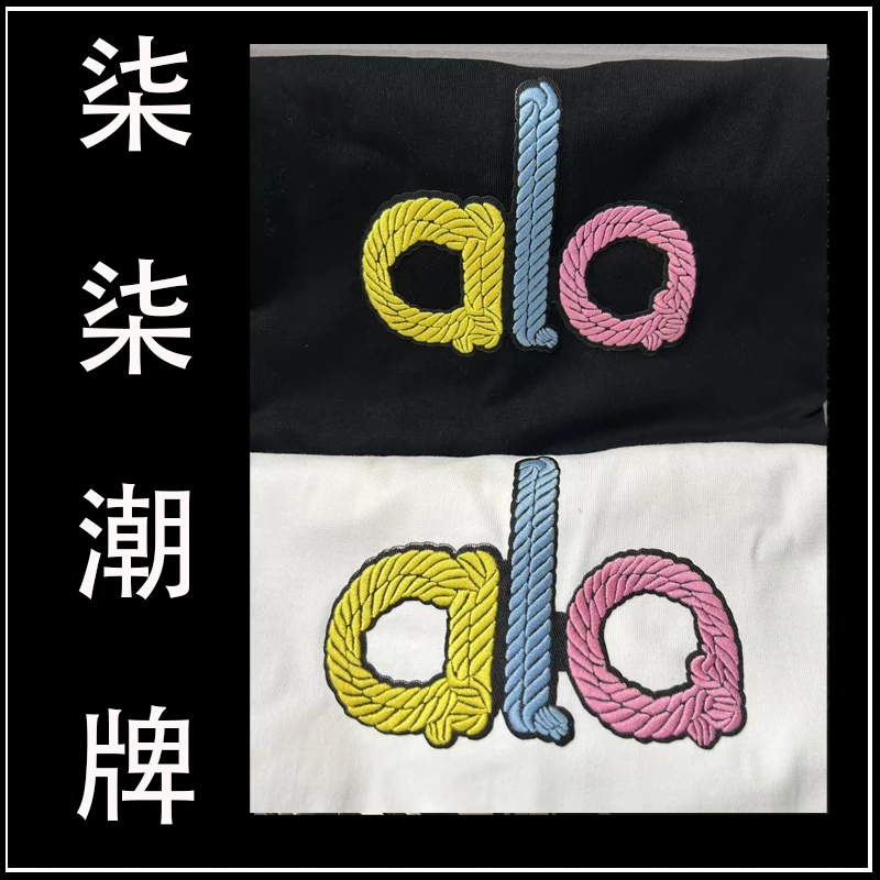 【5号】【AL刺绣糖果色】纯棉重磅短袖男女同款男士时尚