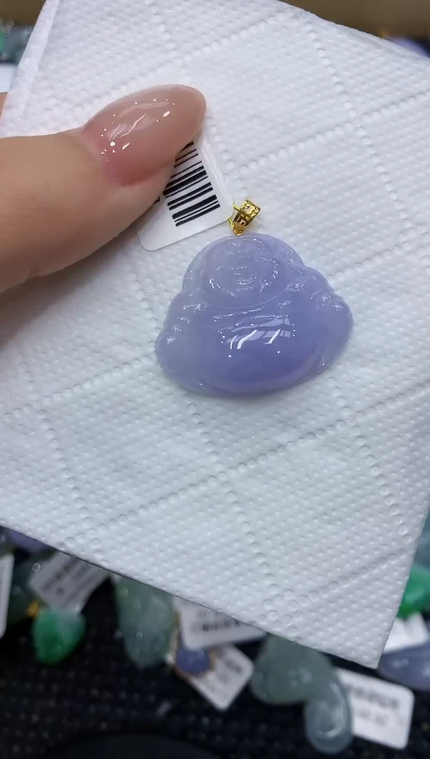 翡翠18K金镶嵌颈饰111111111111