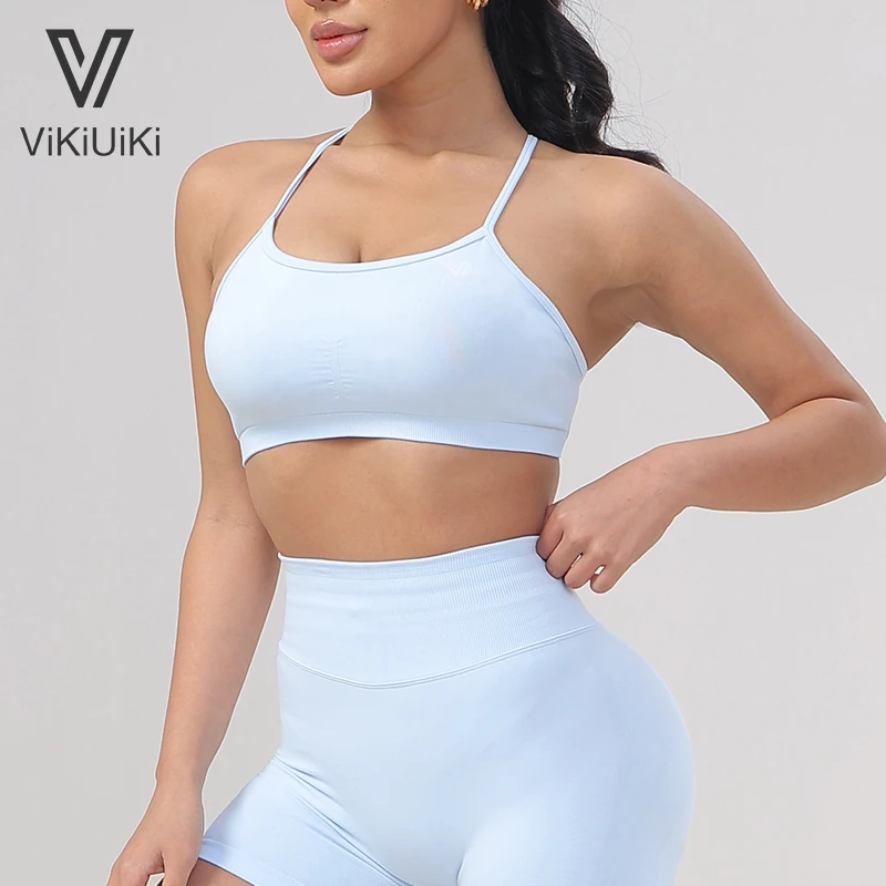 VIKIUIKI Halo健身文胸可调节肩带交叉绑带性感美背瑜伽运动上衣