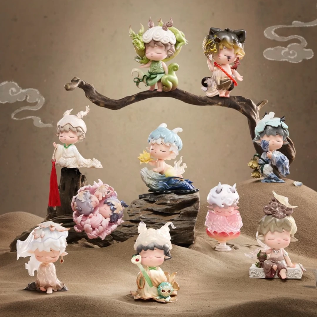 【文代拆】黑玩MIMI新国风山河听归声系列盲盒公仔手办可爱摆件礼物