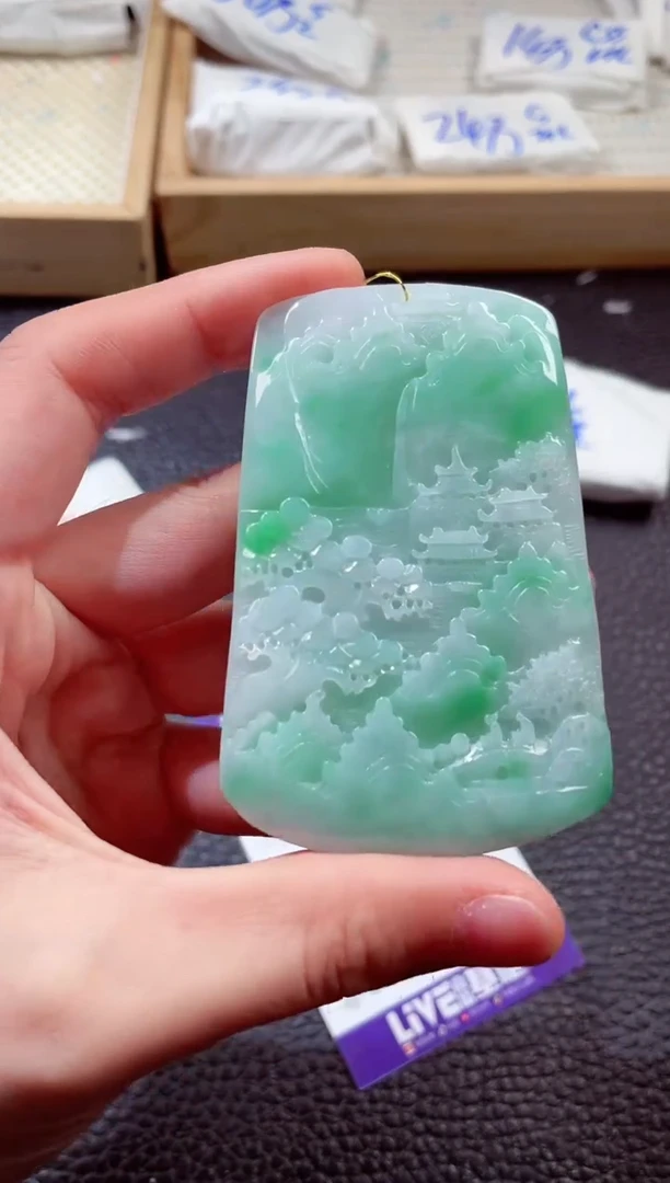 翡翠未镶嵌颈饰00003773