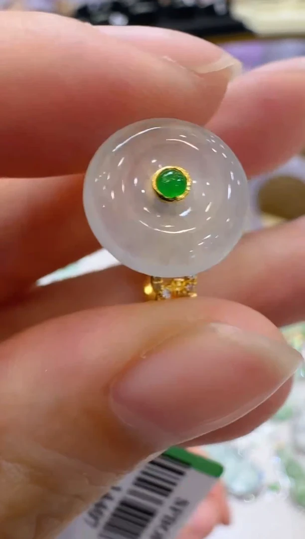 翡翠戒指18K金镶嵌多样性团购发一件