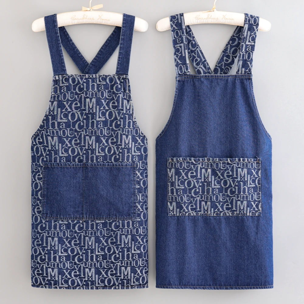 成人舒适围腰防油耐穿洋气围裙家用干活做饭罩衣可定制logo工作服