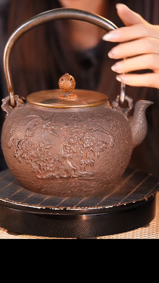 手工壶日本回流砂铁壶煮茶煮水-红68