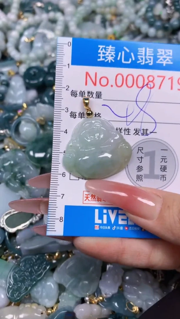 【闪购商品】翡翠颈饰未镶嵌含绳0008719