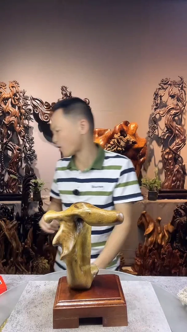 金丝楠口*子小叶桢楠随行摆件57