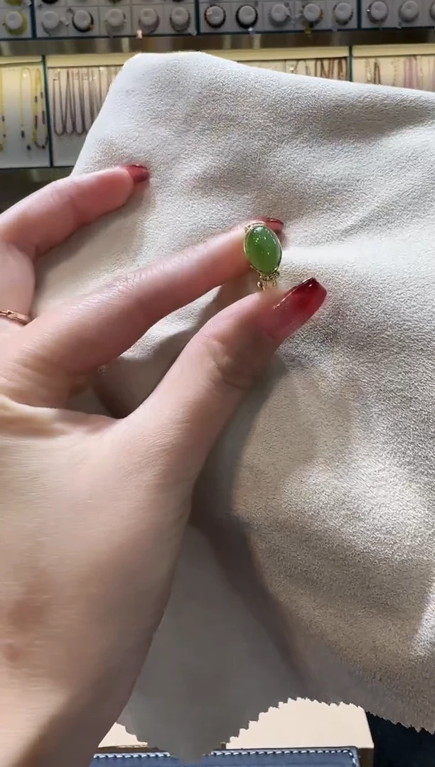 【闪购商品】和田玉戒指银S925镶嵌YL 和田玉戒指