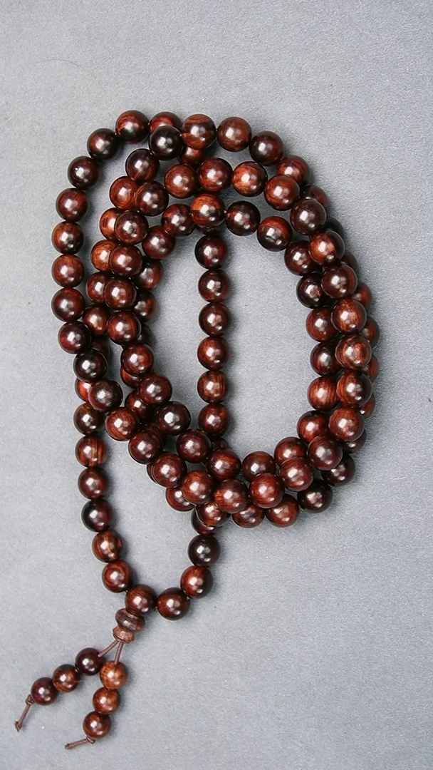 手串/手链黄花梨/降香黄檀0.8/108帝王紫水波沉水多样性发一