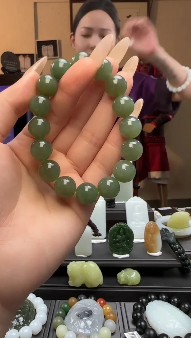 【闪购商品】和田玉圆珠未镶嵌手串