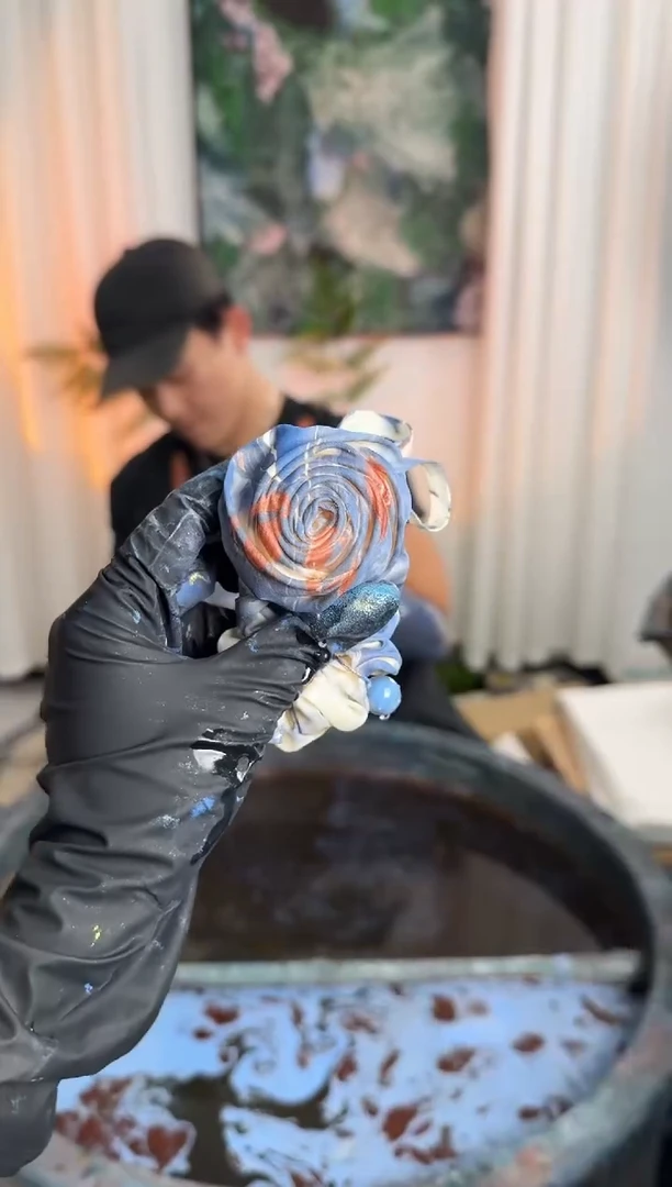 898玫瑰发圈踏雪寻梅